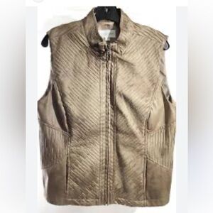 Erin London Vest Women's Tan Sleeveless Jacket